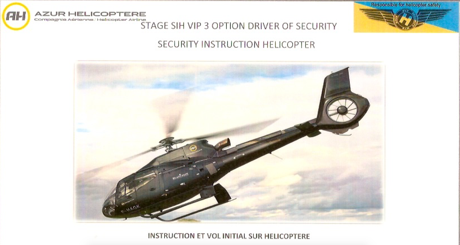 Security Instruction Helicopter